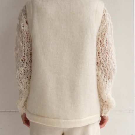 kid mohair vest