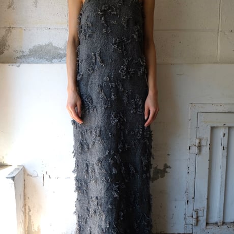 ripped wool dress