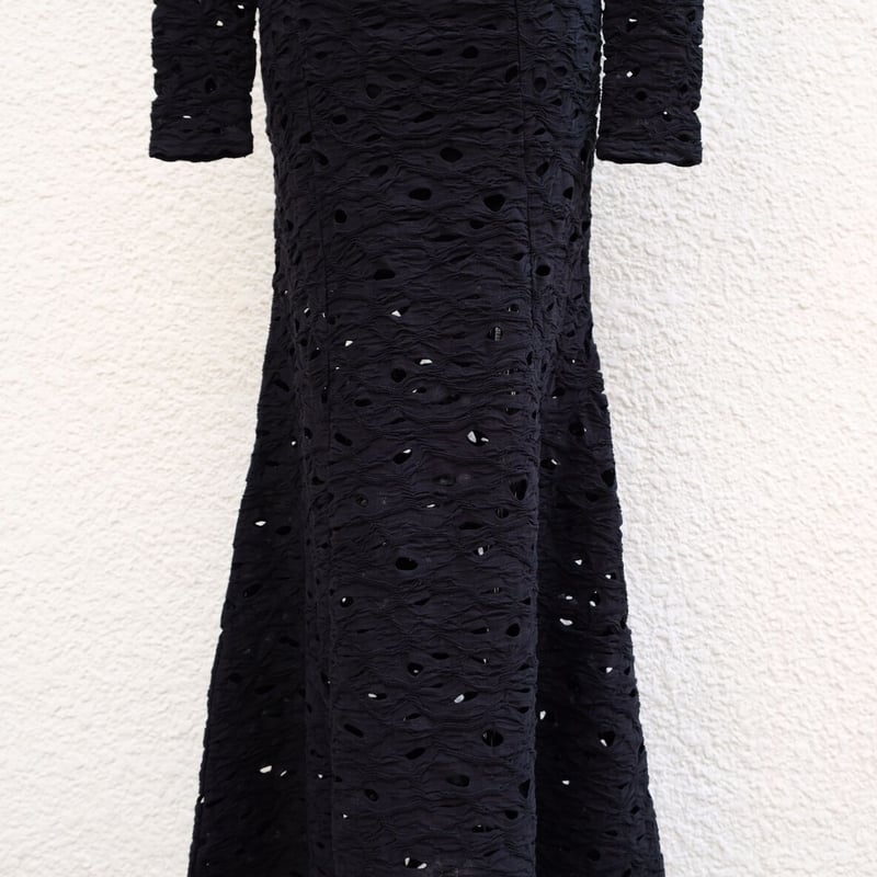hole cotton backless dress | ERiKOKATORi