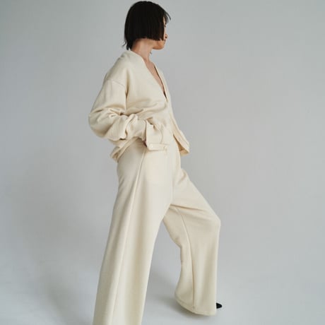wool sweat cardigan