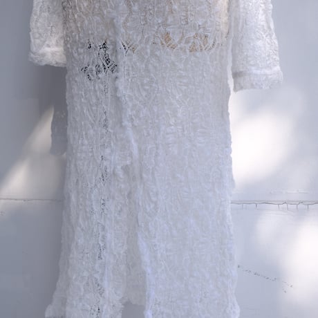 stretch lace frill dress
