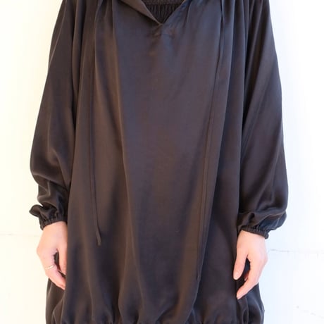 silk hoodie tunic