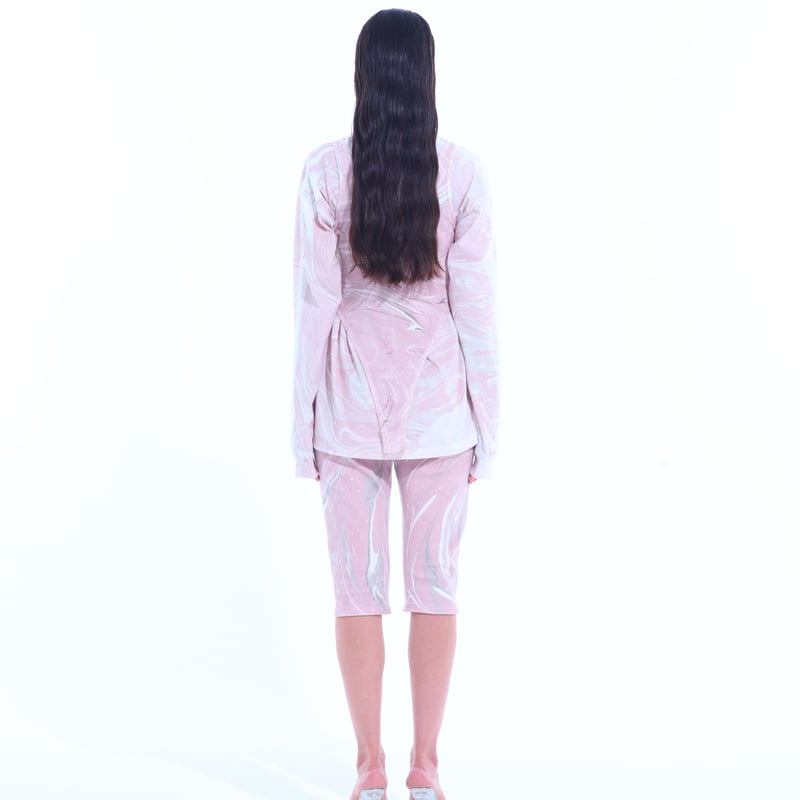 suminagashi body suit | ERiKOKATORi