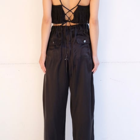 fringe silk camisole