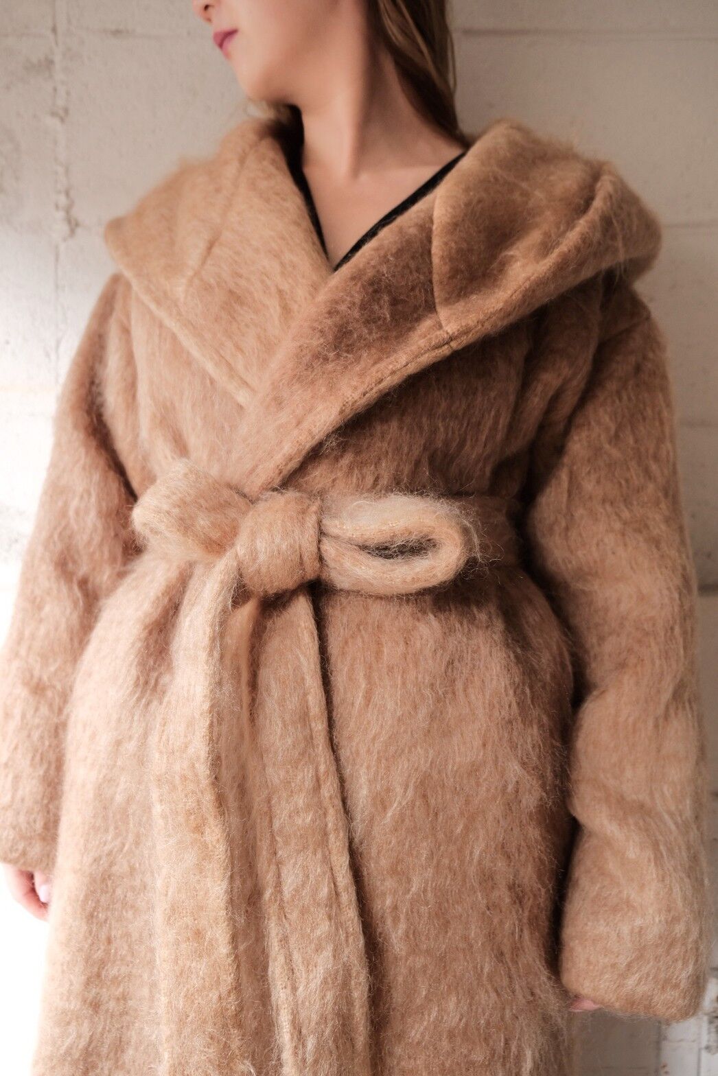 flow dye kidmohair foodie gown coat | ERiKOKATORi