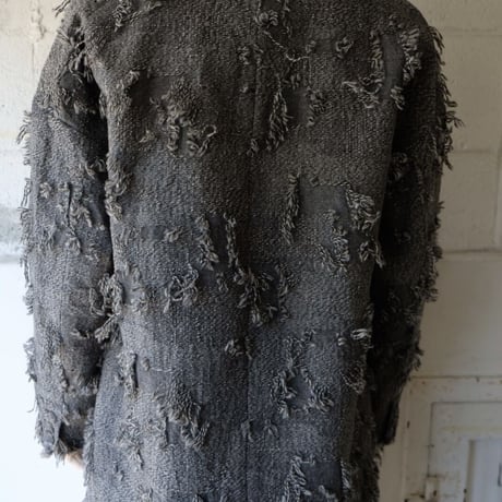 ripped wool w jacket