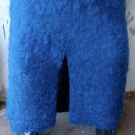 kid mohair knit skirt