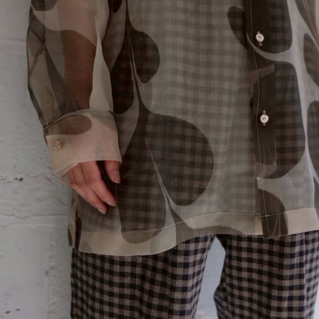 suminagashi silk shirts