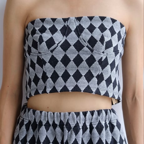 diamond sweat corset top