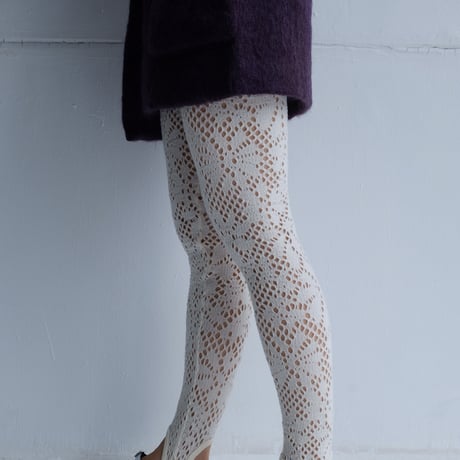 flower wool stirrup leggings