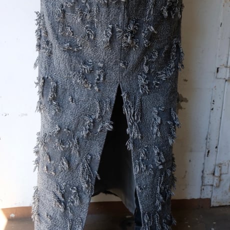 ripped wool dress