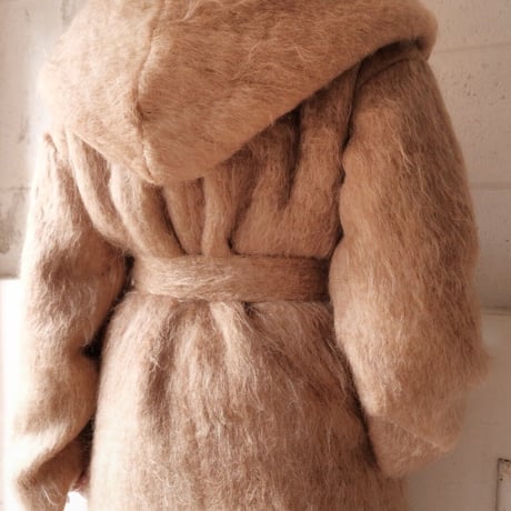 flow dye kidmohair foodie gown coat