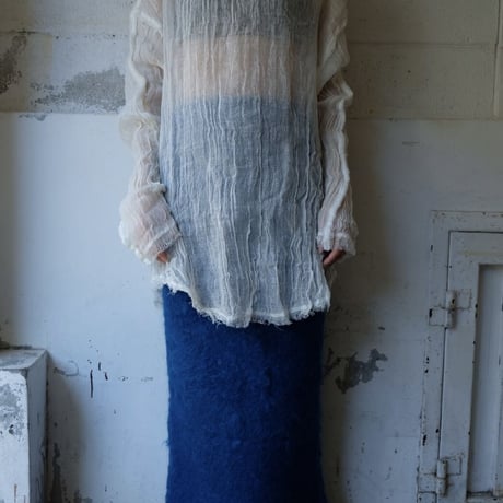 wool linen gawze l/s-t