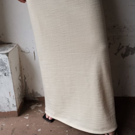 wool sweat cutout dress
