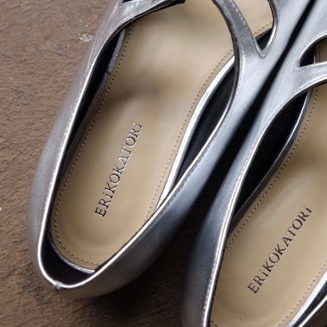 strap square flat shoes