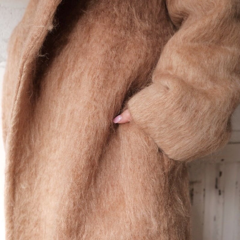 flow dye kidmohair foodie gown coat | ERiKOKATORi