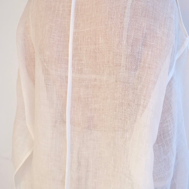 linen gawze top | ERiKOKATORi