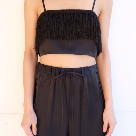fringe silk camisole
