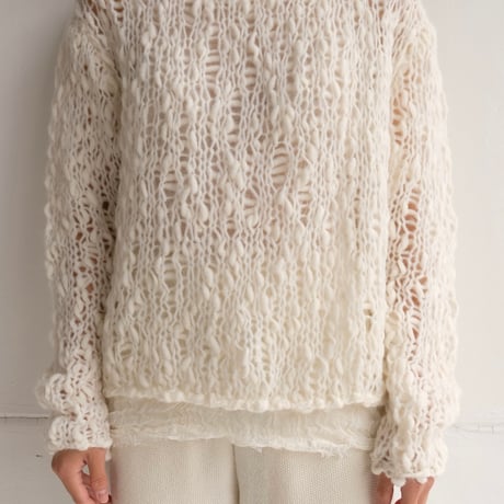 low gauge hand knit