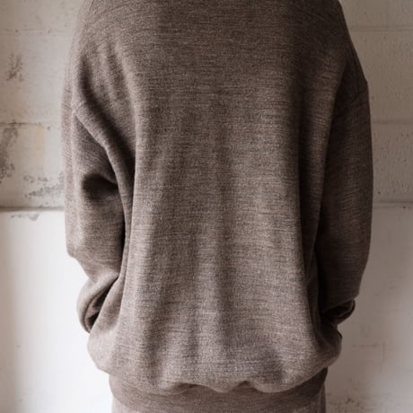 wool sweat cardigan