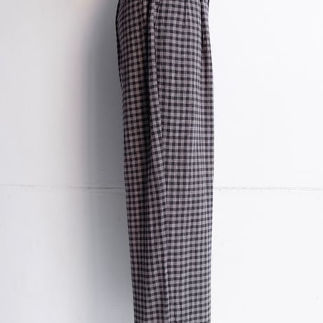 check cotton pants