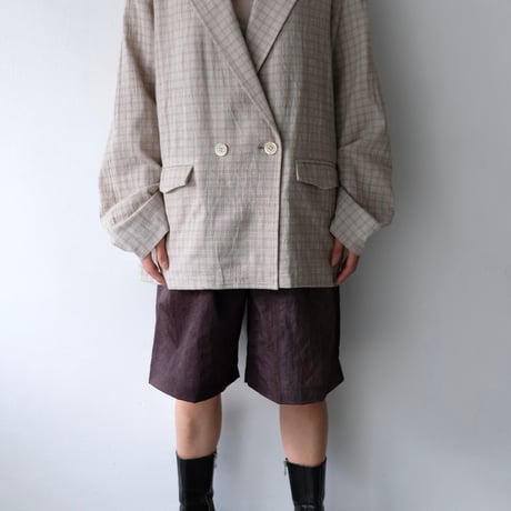 check cotton jacket