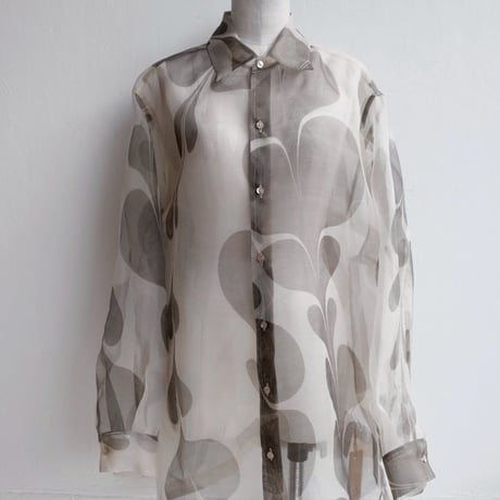 suminagashi silk shirts