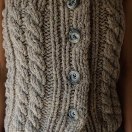 hand knit bustier