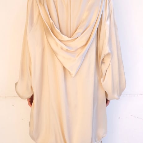 silk hoodie tunic