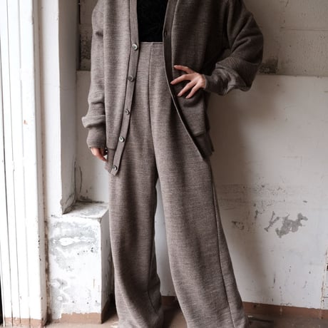 wool sweat cardigan