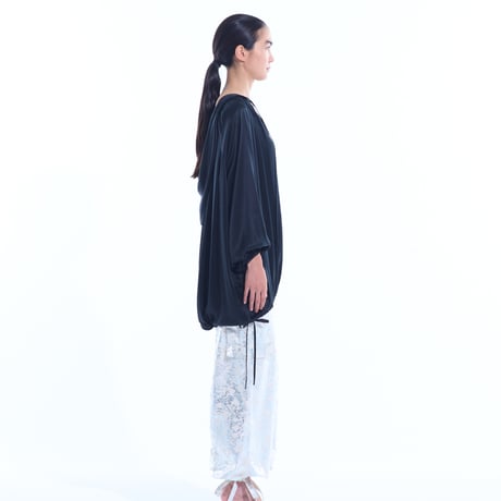 silk hoodie tunic