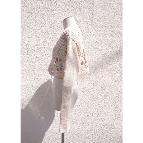 motif konjac hand knit cardigan