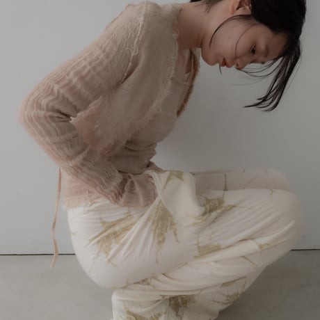 wool linen gawze cardigan