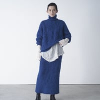 kid mohair turtle neck knit