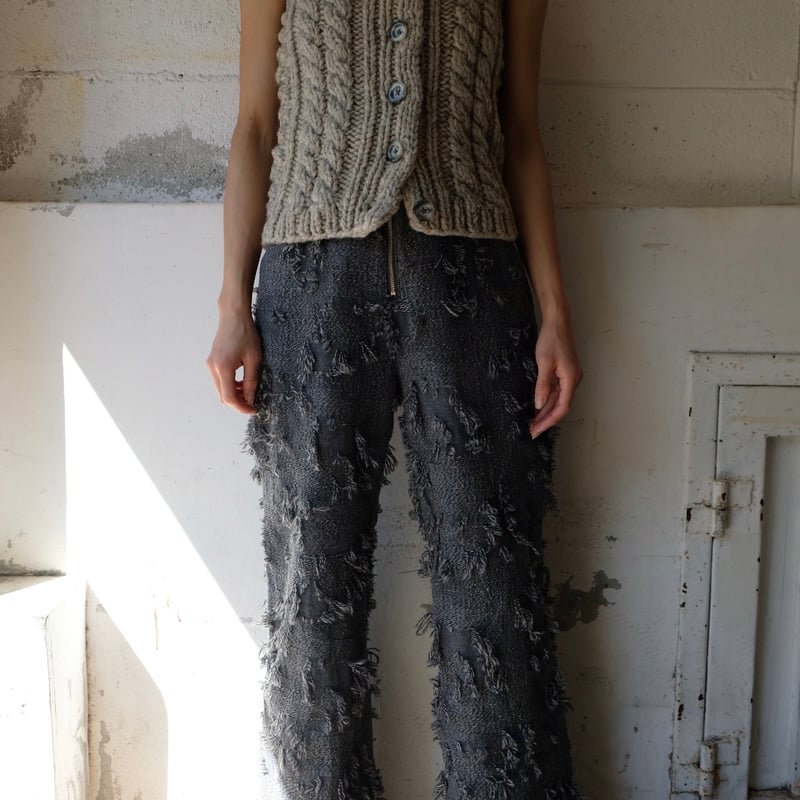 hand knit bustier | ERiKOKATORi