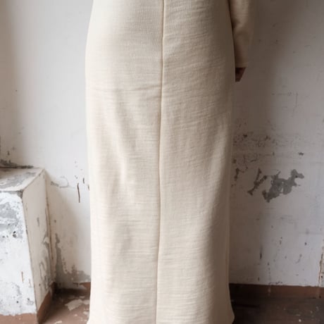 wool sweat cutout dress