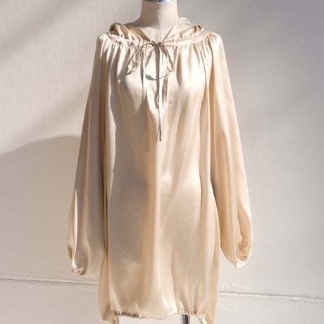 silk hoodie tunic