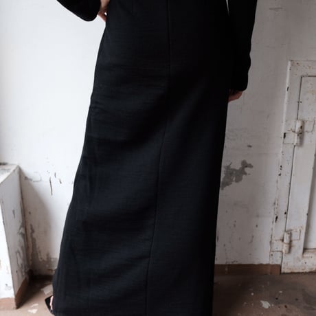 wool sweat cutout dress