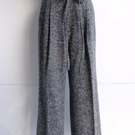 nep tweed wide pants