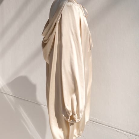 silk hoodie tunic