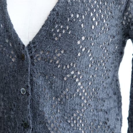 flower wool cardigan