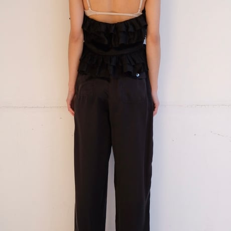 ramie sheer frill vest