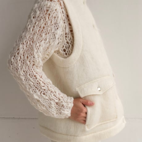 kid mohair vest
