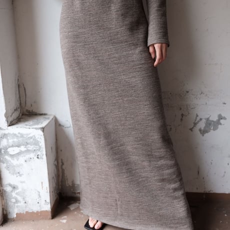 wool sweat cutout dress