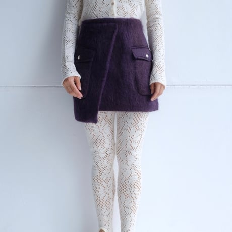 flower wool cardigan