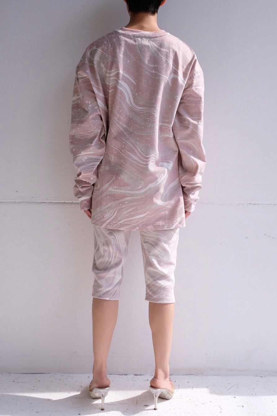 suminagashi long sleeve Tshirt | ERiKOKATORi