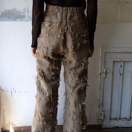 ripped wool pants