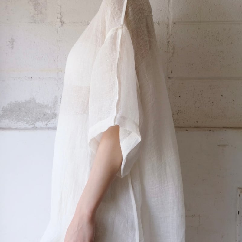 linen gawze T-shirt | ERiKOKATORi linen gawze T-shirt | ERiKOKATORi