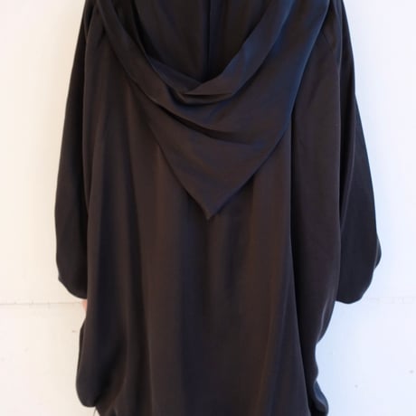 silk hoodie tunic