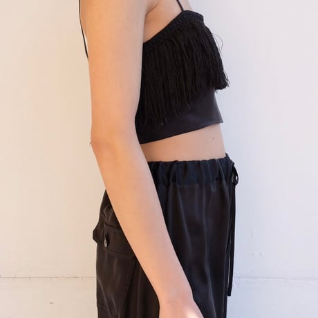 fringe silk camisole
